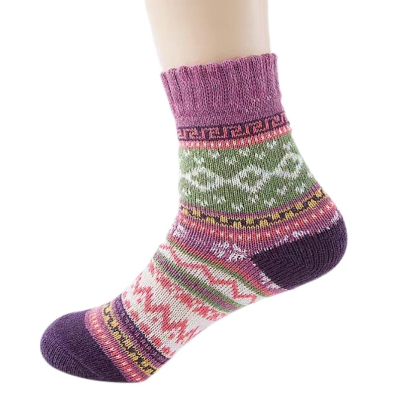 MySocks Chaussettes Violet / 37-39 Chaussettes De Noël Femme