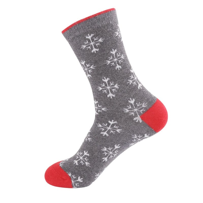 MySocks Chaussettes Flocon De Neige / Unique Chaussettes De Noël Homme