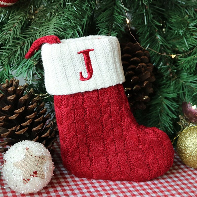 MySocks Chaussettes Rouge / J / Unique Chaussettes De Noël Personnalisée