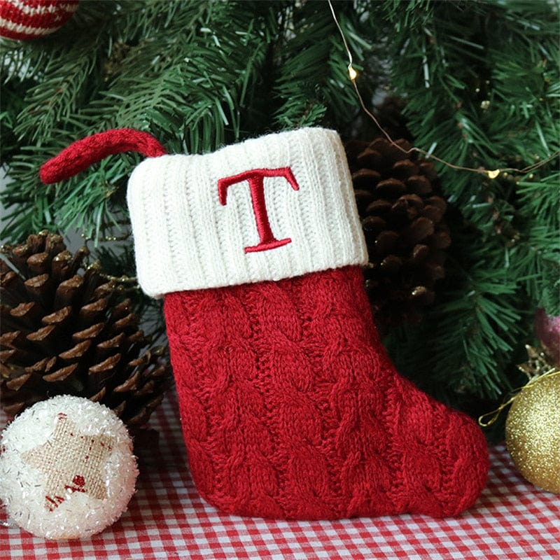 MySocks Chaussettes Rouge / T / Unique Chaussettes De Noël Personnalisée