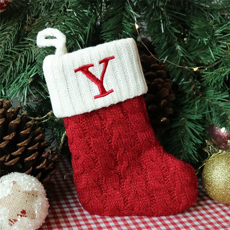 MySocks Chaussettes Rouge / Y / Unique Chaussettes De Noël Personnalisée