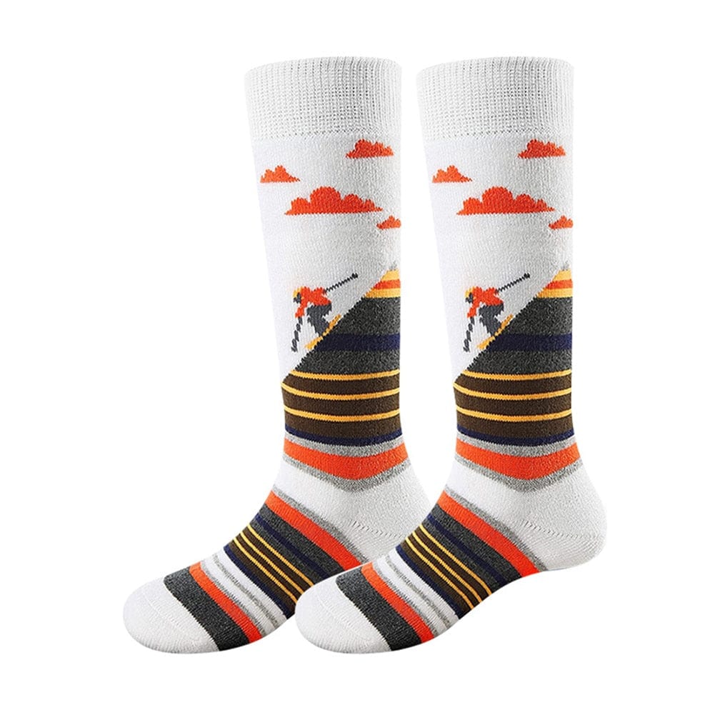 MySocks Chaussettes Orange / Unique Chaussettes De Ski Fantaisie