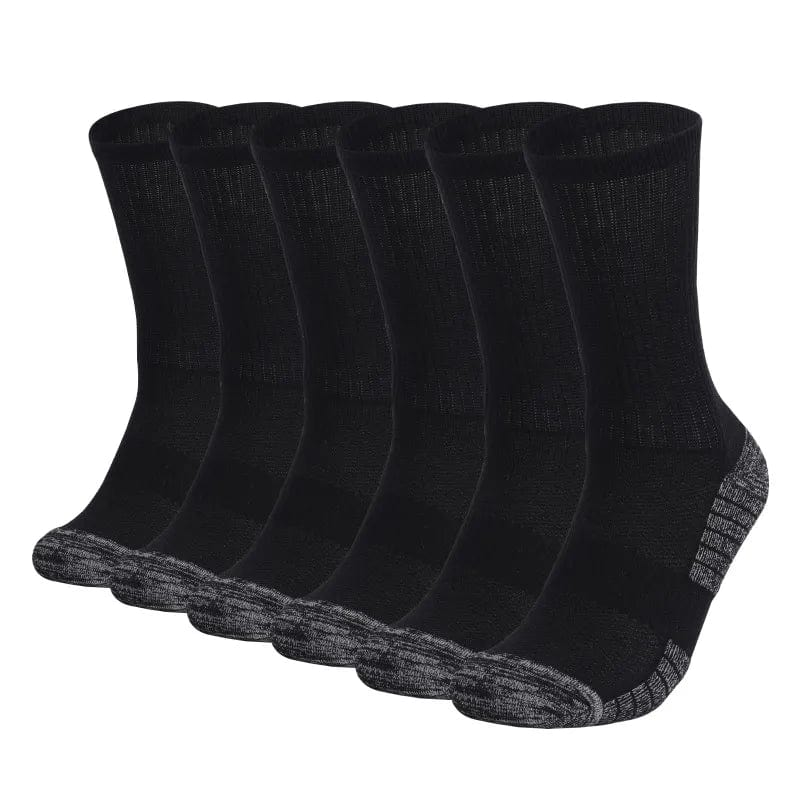 MySocks Chaussettes Noir / 6 Paires / 39-42 Chaussettes De Travail