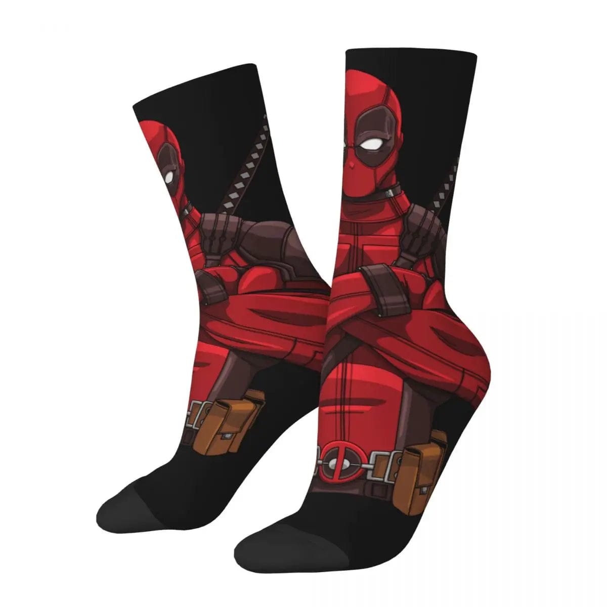 MySocks Chaussettes Rouge & Noir / 3 / Unique Chaussettes Deadpool