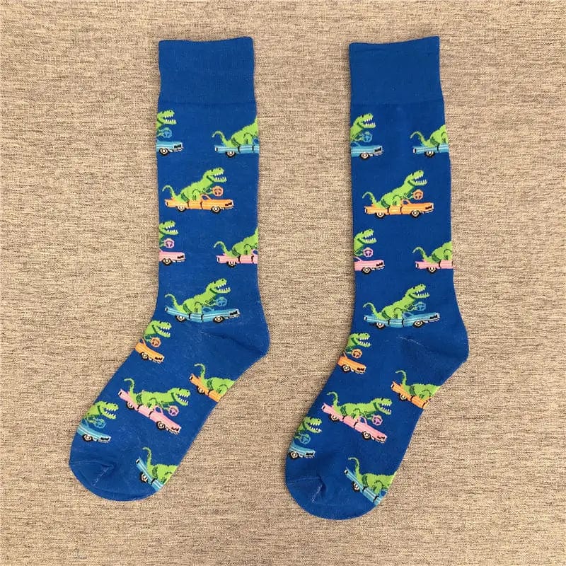 MySocks Chaussettes Bleu / 35-43 Chaussettes Dinosaures