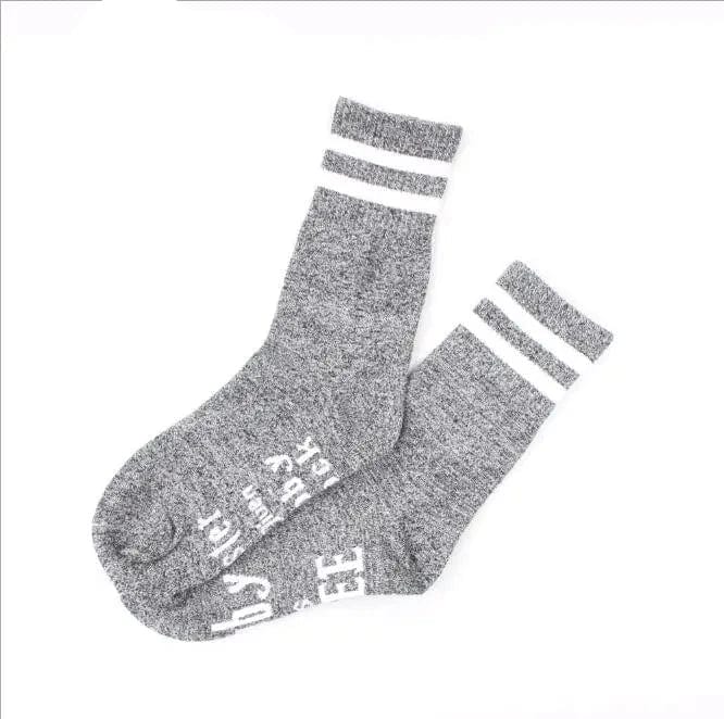 MySocks Chaussettes Gris / Unique Chaussettes Dobby