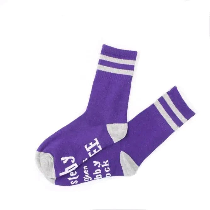 MySocks Chaussettes Violet / Unique Chaussettes Dobby