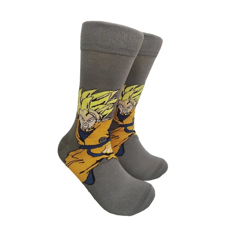 MySocks Chaussettes Gris / Unique Chaussettes Goku