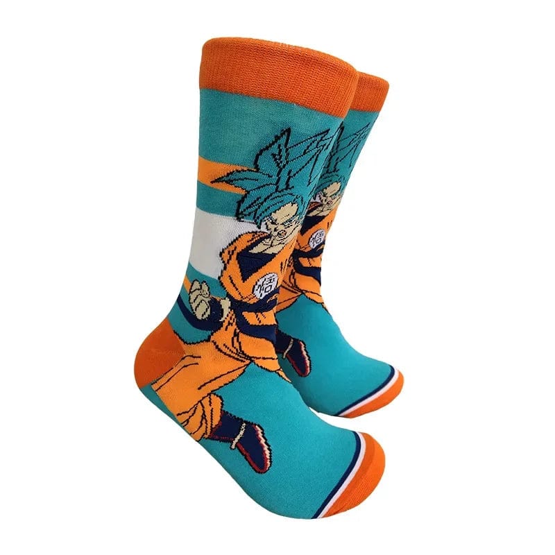 MySocks Chaussettes Bleu / Unique Chaussettes Goku