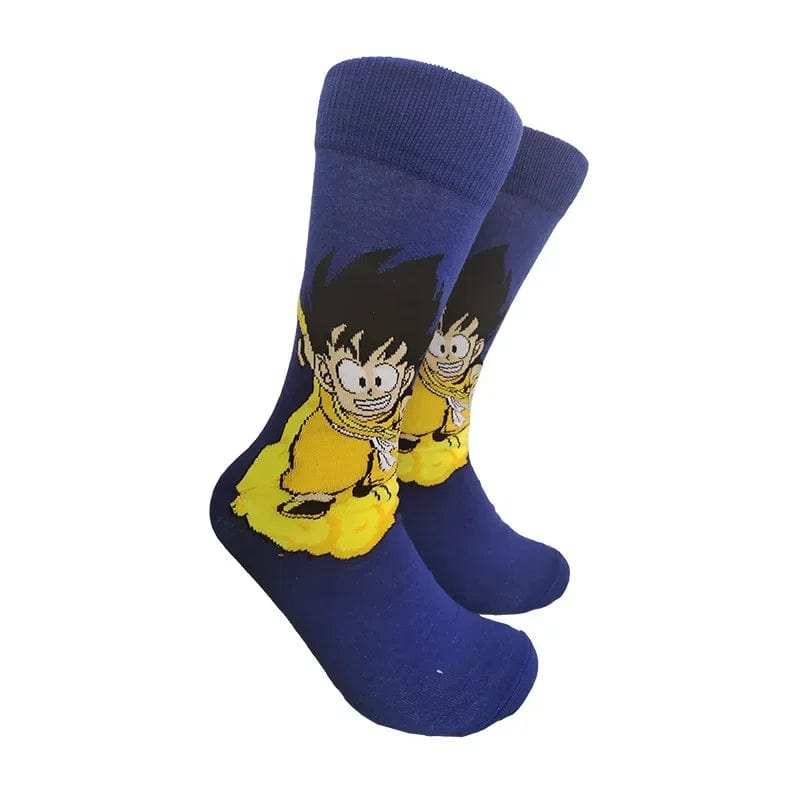 MySocks Chaussettes Bleu Marine / Unique Chaussettes Goku