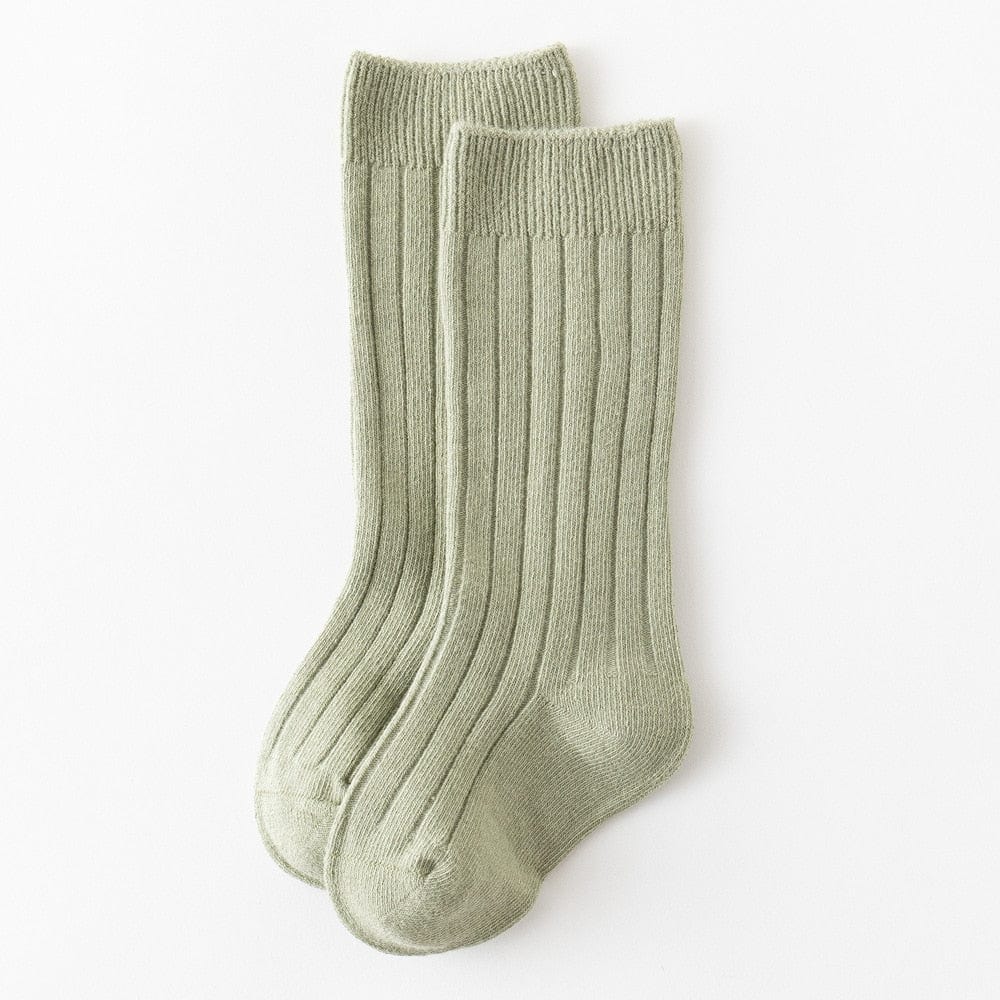 MySocks Chaussettes Vert / 0 à 1 an Chaussettes Hautes Bébé