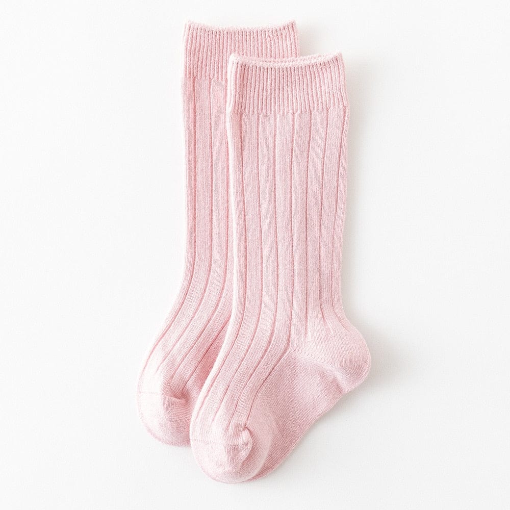 MySocks Chaussettes Rose / 0 à 1 an Chaussettes Hautes Bébé