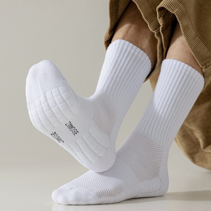 MySocks Chaussettes Blanc / Unique Chaussettes Hautes Blanches