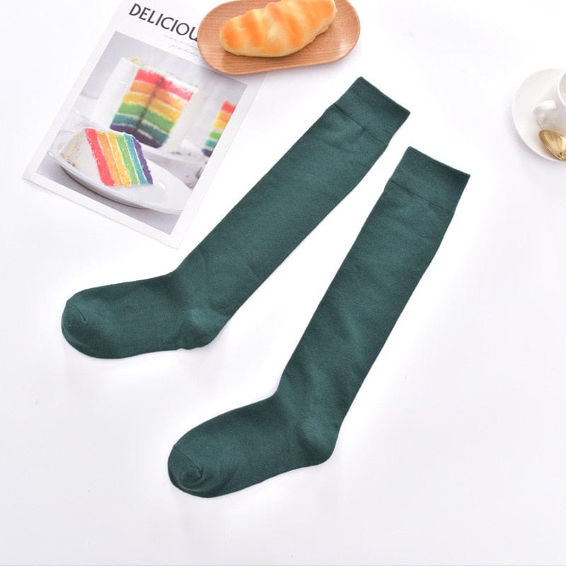 MySocks Chaussettes Vert / Unique Chaussettes Hautes Fille