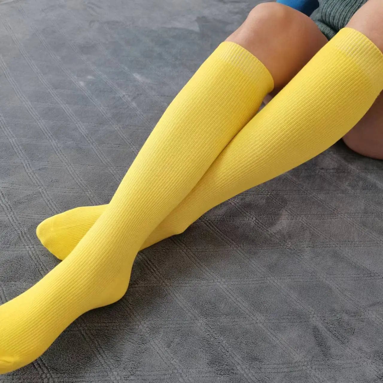 MySocks Chaussettes Jaune / Unique Chaussettes Hautes Jaunes