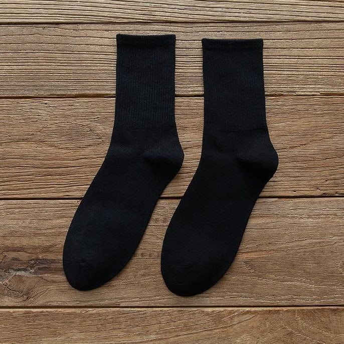 MySocks Chaussettes Noir / Unique Chaussettes Homme Coton