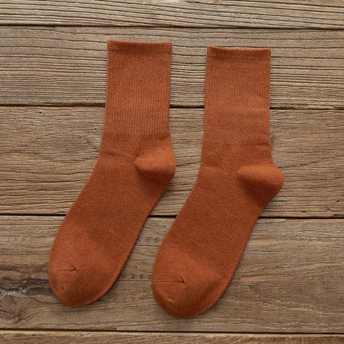 MySocks Chaussettes Orange / Unique Chaussettes Homme Coton