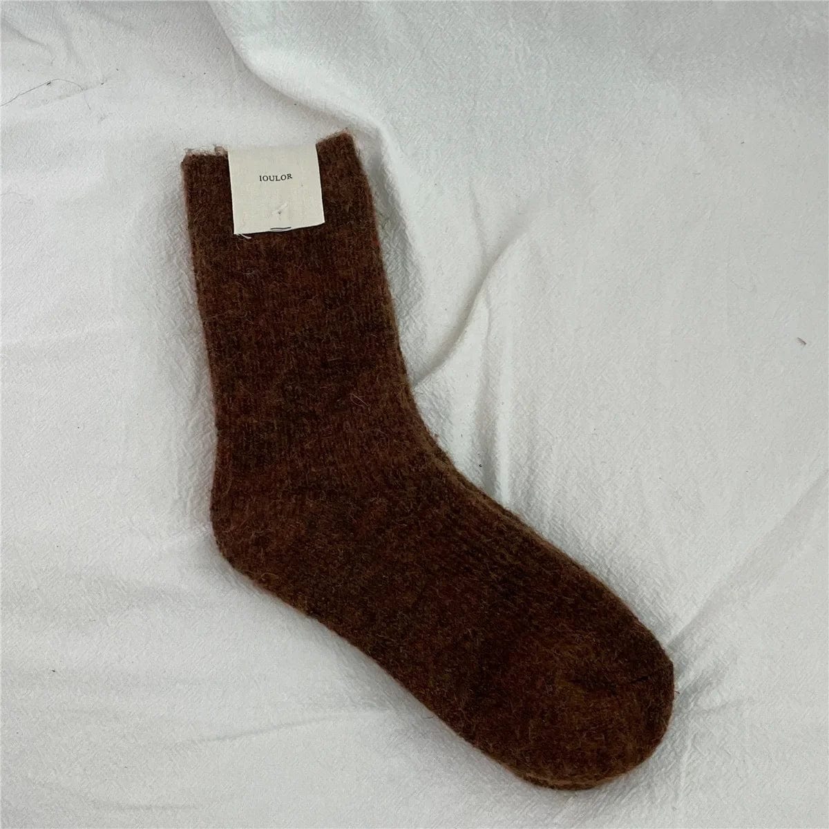 MySocks Chaussettes Marron / 34-39 Chaussettes Laine Mérinos Femme