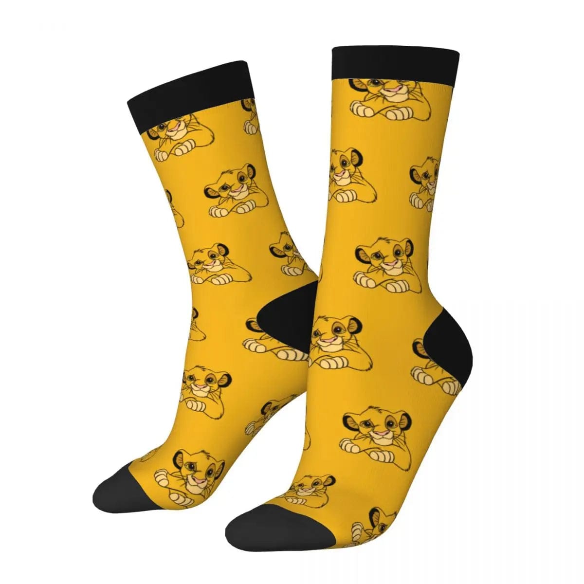 MySocks Chaussettes Jaune - Simba / Unique Chaussettes Le Roi Lion