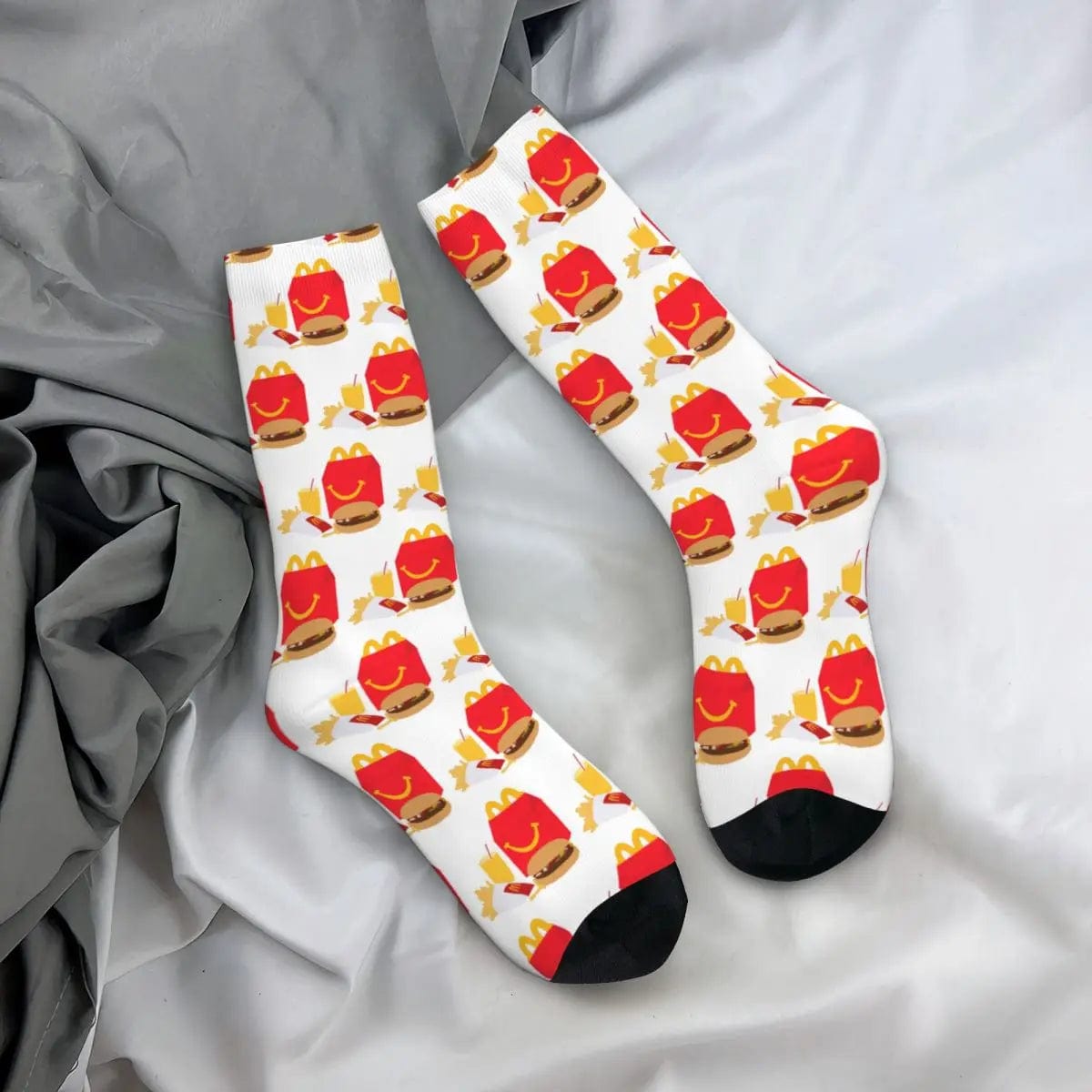 MySocks Chaussettes Blanc / Unique Chaussettes Mcdo