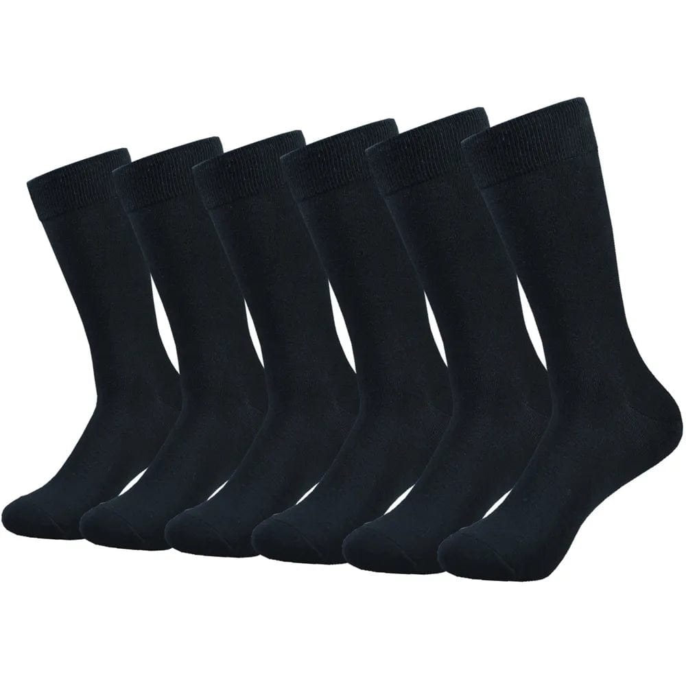 MySocks Chaussettes Noir / 6 Paires / 40-46 Chaussettes Noires Hommes