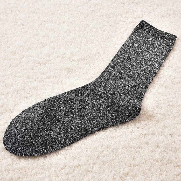 MySocks Chaussettes Noir / 35-39 Chaussettes Noires Paillettes