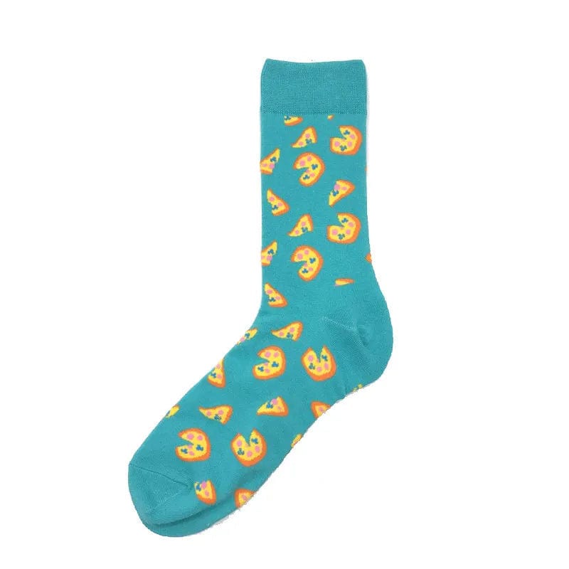 MySocks Chaussettes Bleu / Unique Chaussettes Pizza