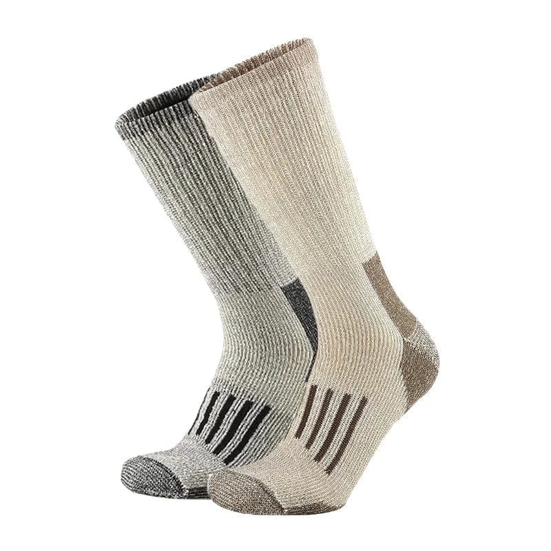 MySocks Chaussettes 2 Paires - Gris Beige / 36-40 Chaussettes Polaires