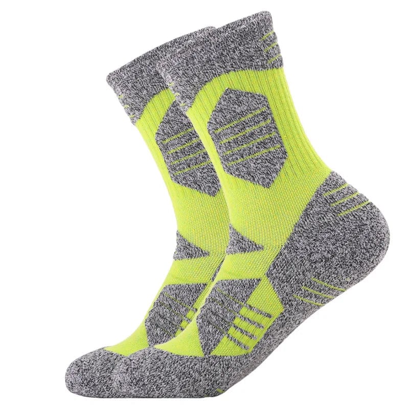 MySocks Chaussettes Vert / 35-38 Chaussettes Randonnée Femme