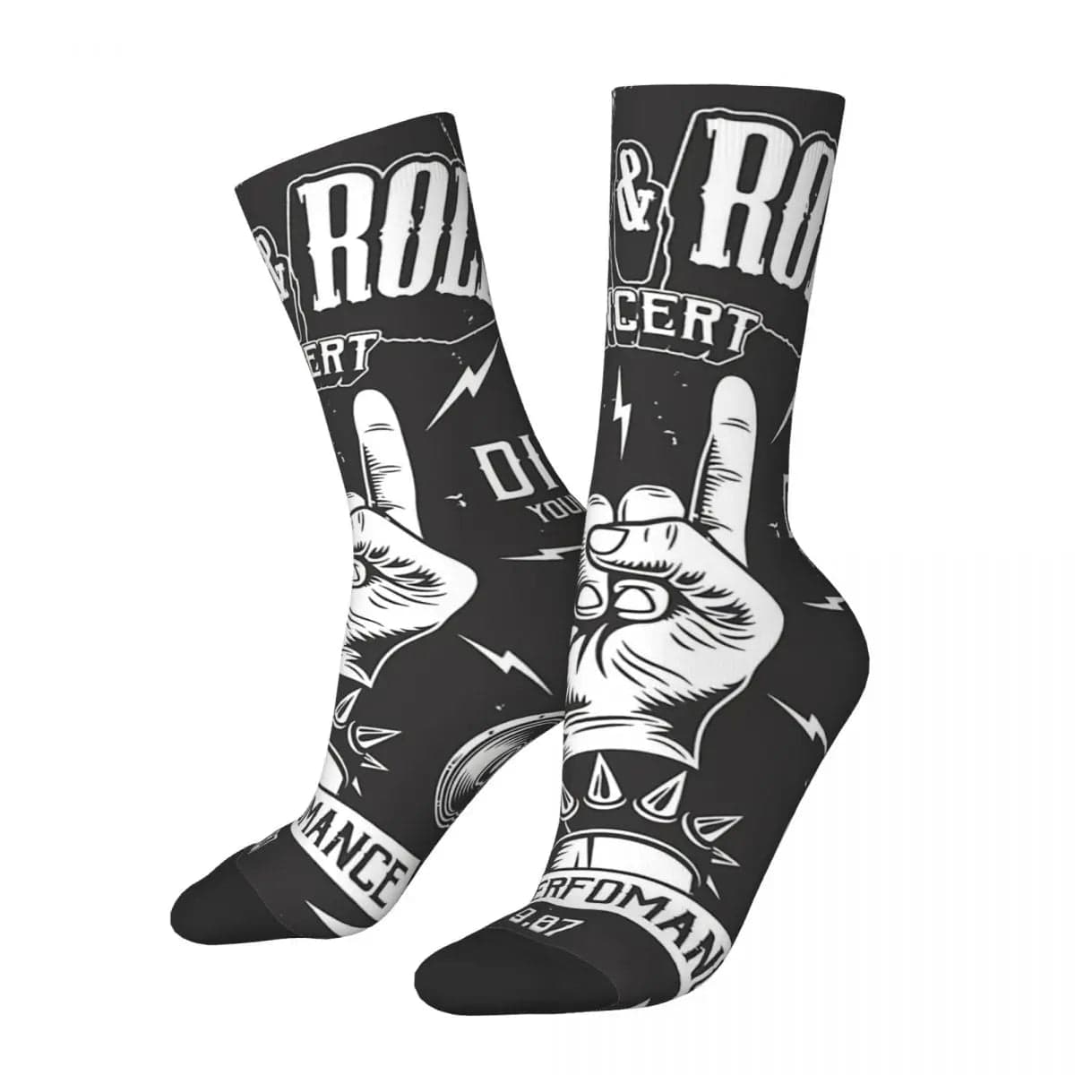 MySocks Chaussettes Noir / Unique Chaussettes Rock