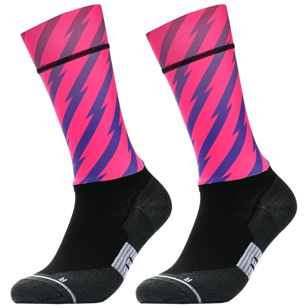 MySocks Chaussettes Rose / 37-44 Chaussettes Sport Fantaisie