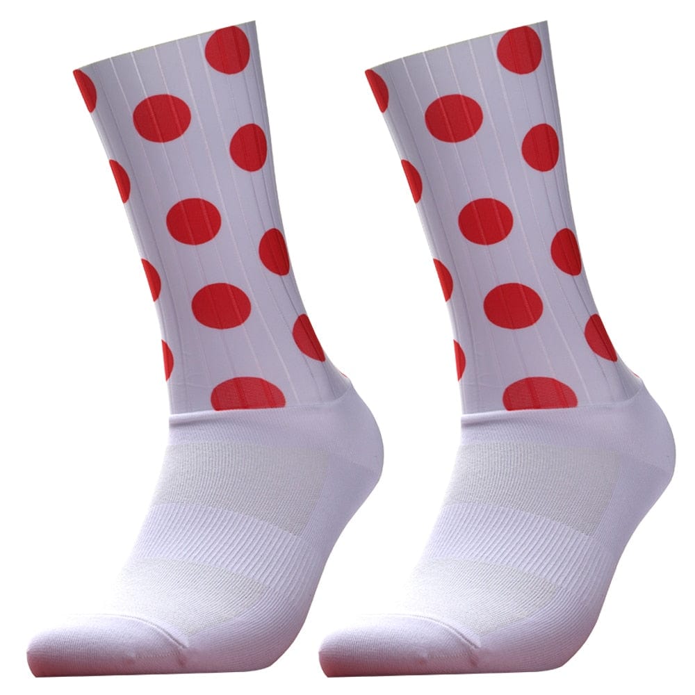 MySocks Chaussettes Rouge & Blanc / 37-44 Chaussettes Sport Fantaisie