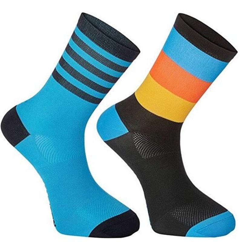 MySocks Chaussettes Dépareillées Bleu / 37-39 Chaussettes Sport Femme Originales