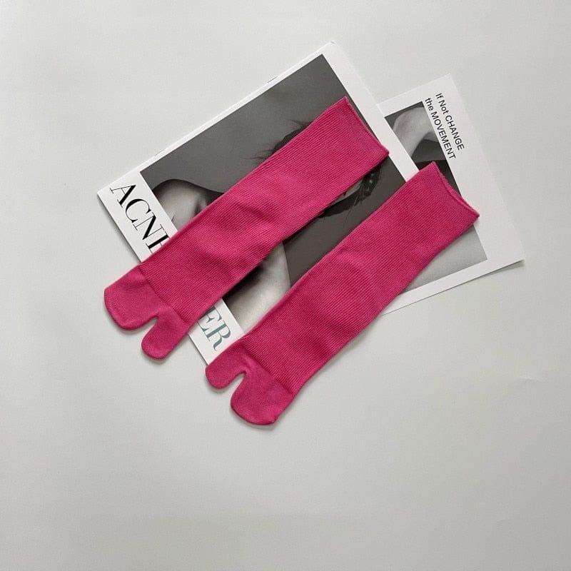 MySocks Chaussettes Rose / Unique Chaussettes Tabi