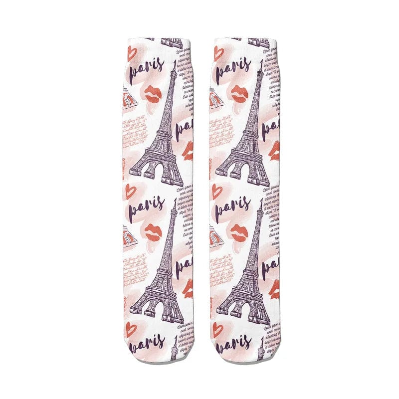 MySocks Chaussettes Bisous / Unique Chaussettes Tour Eiffel