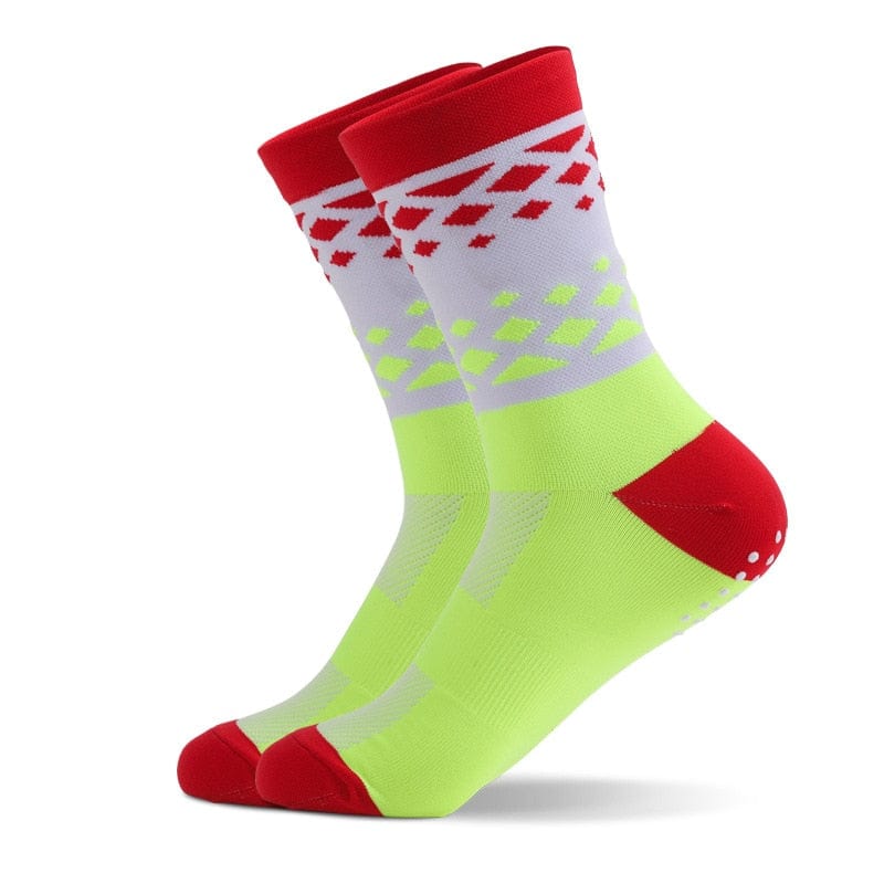 MySocks Chaussettes Vert / 35-39 Chaussettes Trail Fantaisie