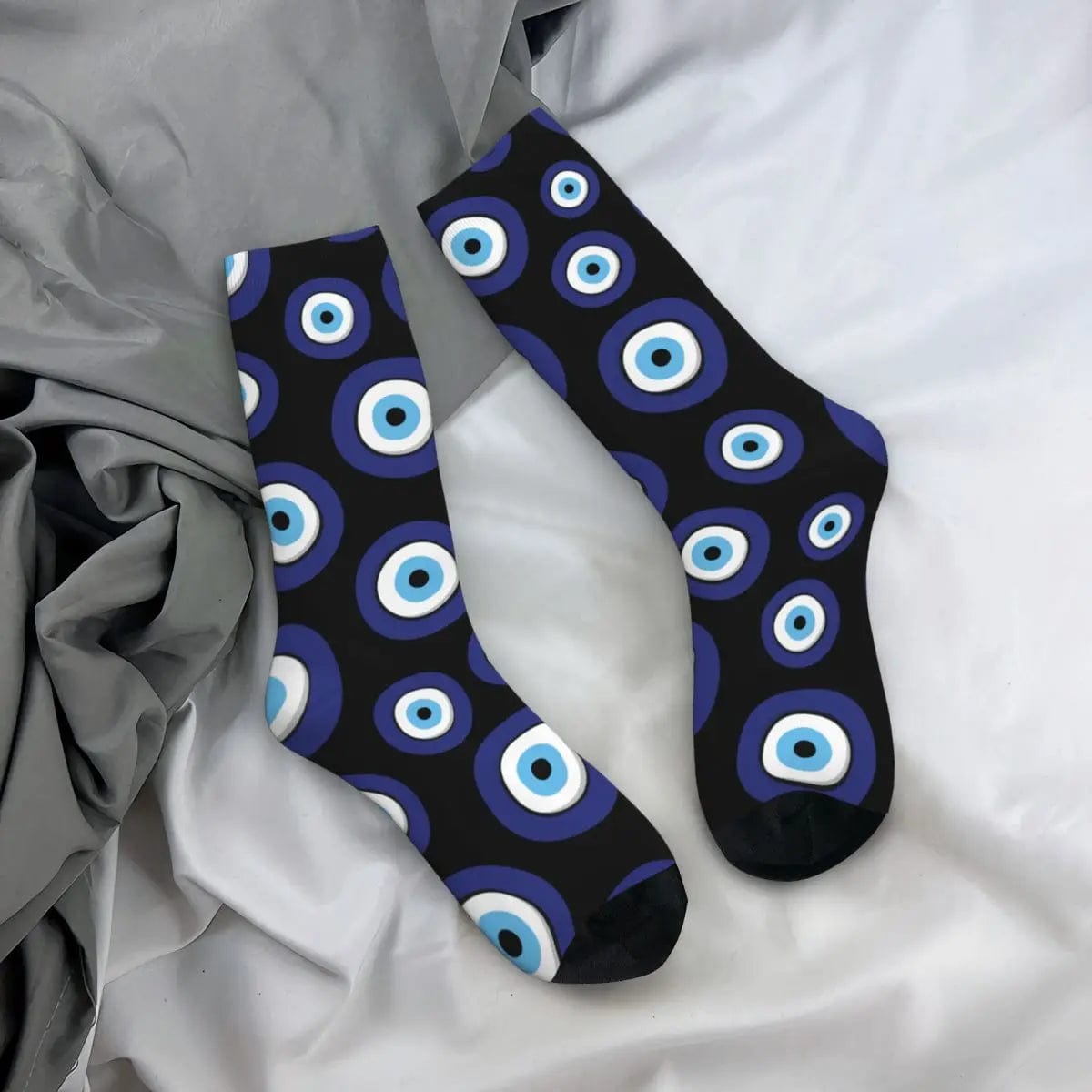 MySocks Chaussettes Noir / Unique Chaussettes Yeux