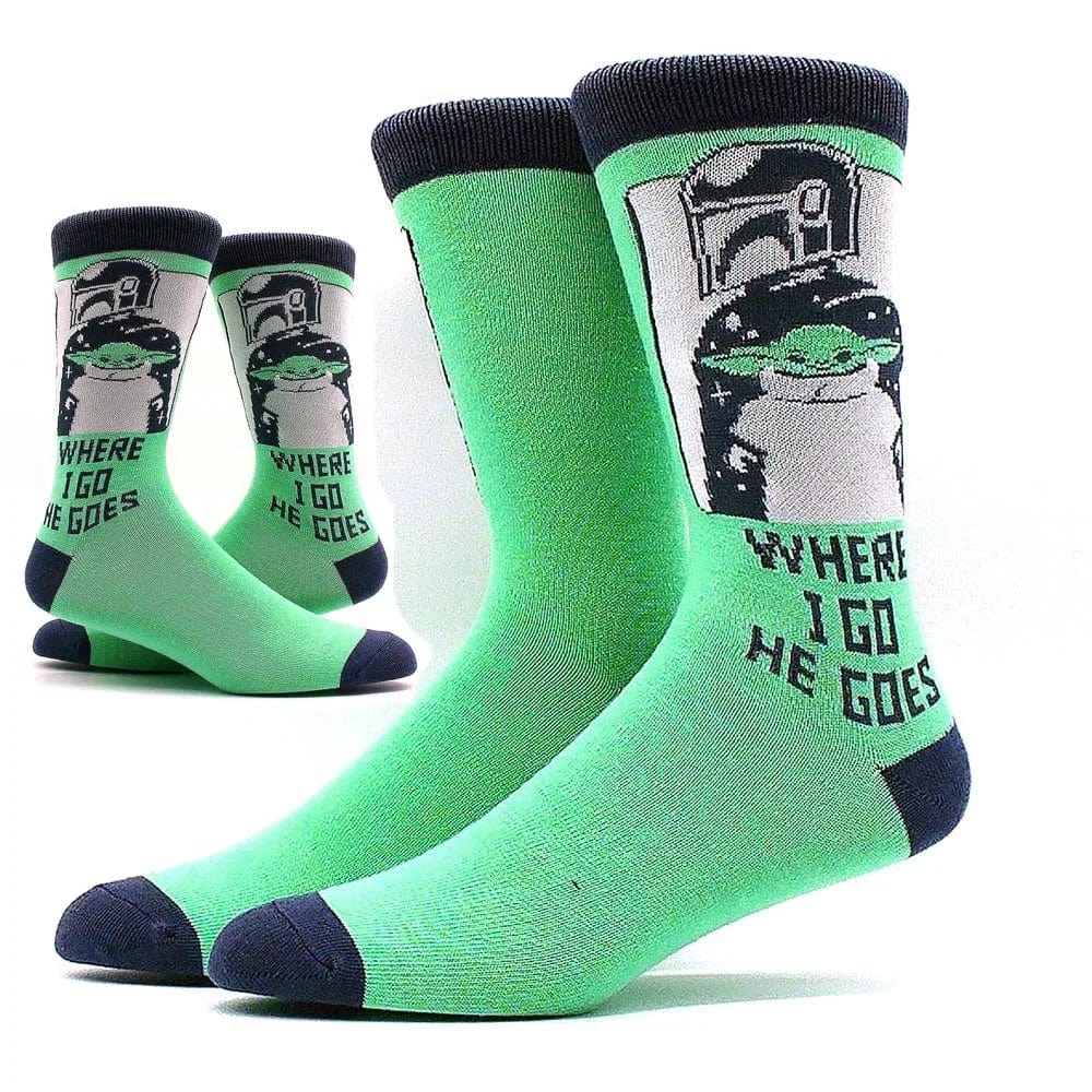 MySocks Chaussettes Vert / Unique Chaussettes Yoda