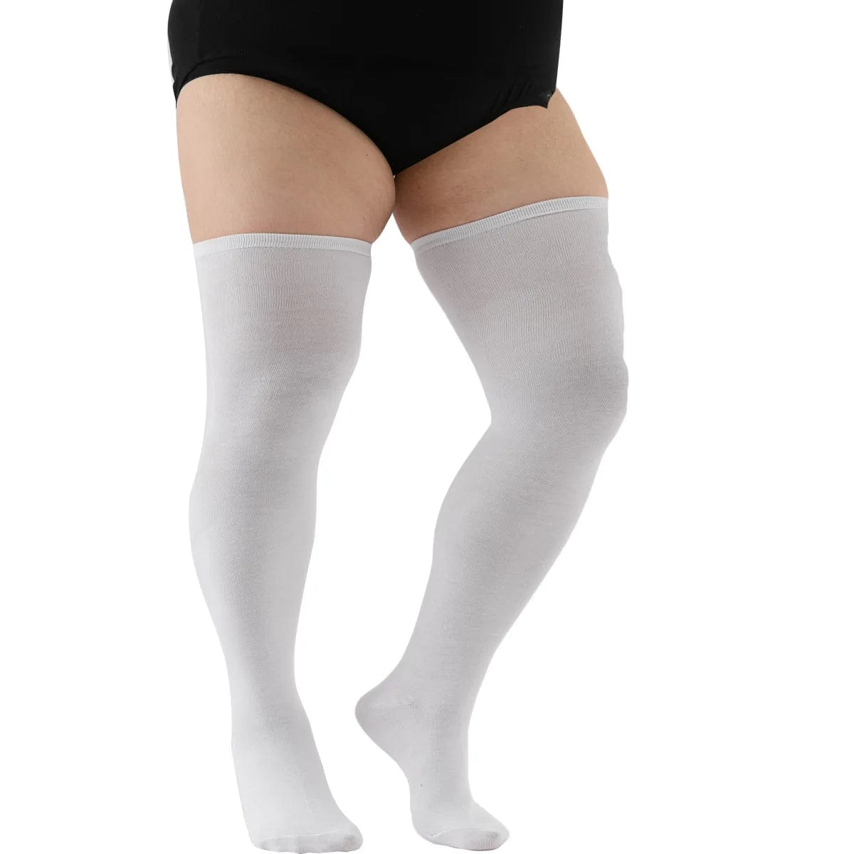 MySocks Chaussettes Blanc / Unique (XL) Grande Chaussette